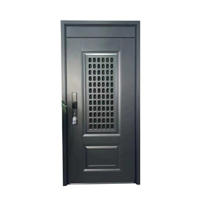 Porte de sécurité porte dans porte en acier, isolation phonique 10 cm, extérieure, manuelle, design contemporain - Product Image 2