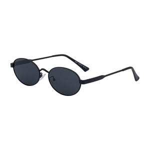Nouvelles lunettes de soleil polarisées ovales pour femmes, monture en acier inoxydable, protection UV400, style tendance, C1 noir sable KS 3941 - Product Image 5