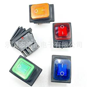 Interrupteur à bascule Kcd4 16a Ip65 Spst avec voyant lumineux pour 12v 24v 220v, matériau PC étanche - Product Image 2