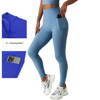 Celana Yoga nyaman wanita, Legging Olahraga Lari dan Fitness berpinggang tinggi warna polos bersirkulasi