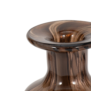 Vaso decorativo in vetro smerigliato con coperchio rimovibile per composizioni floreali in soggiorno e camera da letto - Product Image 4