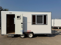 Bureau de chantier mobile, remorque de chantier portable, cabine de chantier modulaire, conteneur de bureau de construction