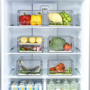 Boîtes de rangement pour réfrigérateur Deminhui, en plastique PET de qualité alimentaire avec couvercles, pour l'organisation du réfrigérateur - Product Image 1