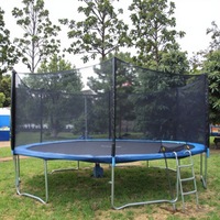 Venta al por Mayor de Trampolines Redondos para Interiores y Exteriores de 6, 8, 10, 12, 13, 14, 15 y 16 Pies con Red de Seguridad para Adultos y Niños
