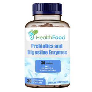 Capsules prébiotiques et enzymatiques les plus vendues avec complexe d'enzymes digestives, favorisant la croissance des bactéries bénéfiques - Product Image 1