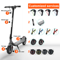 Trottinette électrique pliable légère de 350 W avec pneu de 8,5 pouces, MOTO ELECTRICA, transport urbain, skateboard