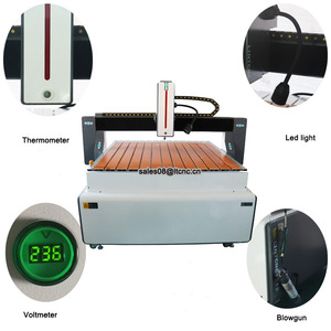 1212 Router CNC với ROTARY khắc vòng gỗ và đá nhân tạo bán chạy nhất máy 1313 1218 6090 6012 9012 PVC - Product Image 1