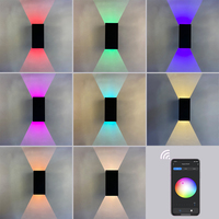 Lampada da Parete LED Impermeabile IP65 Hagood RGBW per Esterni con Controllo App Smart Life e Tuya