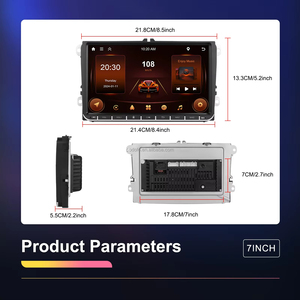 Podofo Autoradio Android 9 pouces double DIN, Carplay, Android Auto, autoradio GPS Wifi RDS pour VW/Passat/Golf/MK5/MK6/Jetta - Product Image 5