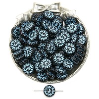 Perle dispersée acrylique noir baroque rétro dessin au trait perle bricolage à la main boucles d'oreilles bijoux accessoires