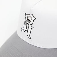 Gorra deportiva Premium Lisa clásica de 5 paneles de alta calidad con logotipo personalizado, gorra de camionero personalizada de malla de sublimación OEM más popular