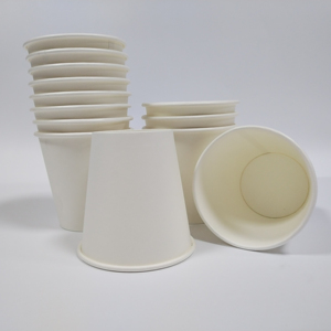 50 pezzi <span class=keywords><strong>per</strong></span> borsa biodegradabile acqua fredda calda bevendo tazza di carta bianca <span class=keywords><strong>per</strong></span> la festa della caffetteria dell'ufficio - Product Image 1