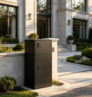 Boîte de livraison de colis intelligente, extérieure, avec WiFi, Bluetooth, casier à colis avec déverrouillage à distance par application, armoire de rangement antivol
