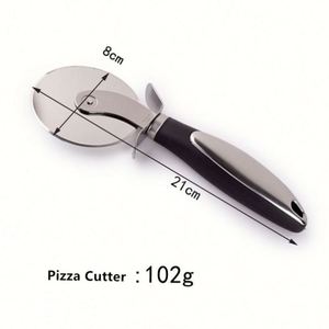 Ensemble de coupe-pizzas en acier inoxydable, roulette à pizza pour une découpe facile de diverses pizzas et aliments - Product Image 2