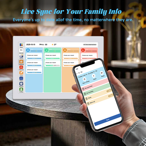 Cadre photo intelligent avec calendrier et horloge, écran tactile HD 1080P de 21,5 pouces, prise en charge MP3, lecture vidéo, Wi-Fi - Vente en gros usine - Product Image 5