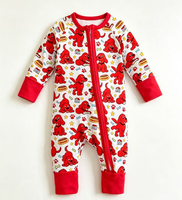 Jumpsuit Bayi Unisex Serat Bambu Halloween Baru, Dapat Disesuaikan, Ritsleting, Kasual, Panjang, Untuk Bayi Baru Lahir, Musim Semi Gugur