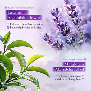 Shampooing et après-<span class=keywords><strong>shampoing</strong></span> capillaires violets hydratants, purifiants et lissants à la kératine botanique 500ml - Product Image 3