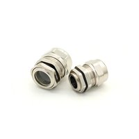 Presse-étoupe métallique étanche IP68 en laiton nickelé, à plusieurs trous, pour protection de câbles basse tension, -40°C à +100°C, filetage M