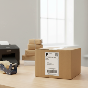 Оптовые термоэтикетки-стикеры Fanfold 4x6 для логистики, самоклеящиеся рулонные этикетки 4x6 дюймов (100x150 мм) - Product Image 2