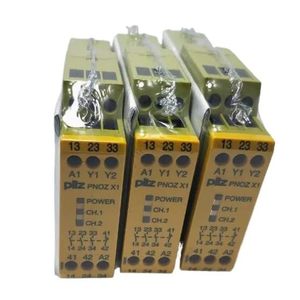 Pilz Safety <b>Relay</b> PNOZ X1 13 23 33 A1 Y1 Y2 Power Ch1 Ch2 Industrial Control - Product Image 1
