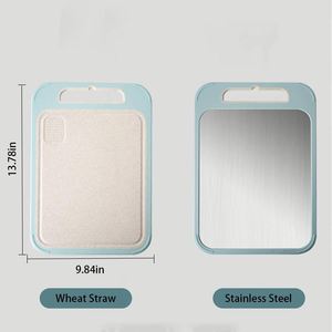 2024 New Kitchen Antibacterial Premium Eco-Friendly Fashionable Stainless Steel Silver 304 Chopping Cutting <b>Board</b> - Product Image 2