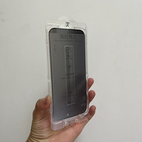 Coque rigide pour iPhone 17 Pro Max avec compartiment anti-poussière et protection d'écran en verre trempé HD, compatible avec iPhone 16, 15, 14, 13, 12