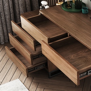 Tocador Simple de madera con espejo para dormitorio y apartamento, <span class=keywords><strong>mueble</strong></span> de almacenamiento, venta al por mayor - Product Image 5