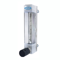 DK800 haute précision montage sur panneau tube de verre rotamètre d'air débitmètre de gaz naturel 25LPH 50LPH