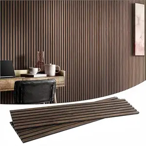 Customizable Wooden Slat Panel Backing Felt For Wall Decor Akupanels