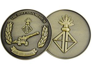 Pièce commémorative gravée en 3D à double face avec logo de tête de tigre personnalisé, or antique, pièce de collection de l'escadron AS - Product Image 3