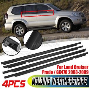 4 pièces de garnitures d'étanchéité étanches pour vitres de Toyota Land Cruiser Prado 120 Series et LEXUS GX470 03-09 - Product Image 1