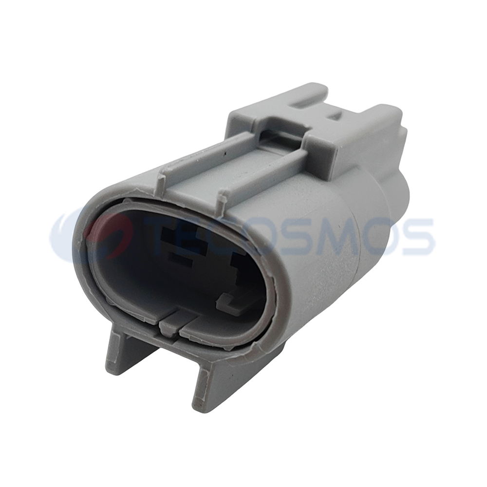 Waterproof IP66 Copper ABS/Nylon Wire Harness Electronic Fan Plug for Car 2-Pin Male 176143-6