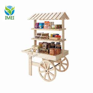 Barniz de frutas y verduras soporte de exhibición de madera de soporte de exhibición de la seguridad alimentaria vegetal de la fruta estante de exhibición de YM07262 - Product Image 3