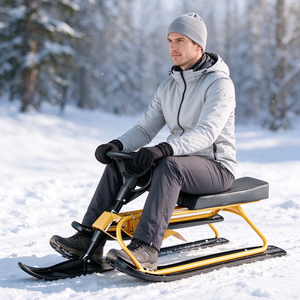 Multifunktionaler Outdoor-Schneeschlitten für Erwachsene Ski-Fahrrad Wintersport-Ausrüstung Sand-Gleiter für Schnee, Eis und Sand - Product Image 3
