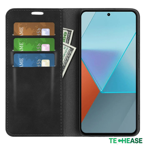 <span class=keywords><strong>เคส</strong></span>โทรศัพท์แบบพับได้ TechEase หนัง PU ดีไซน์ธุรกิจ พร้อมช่องใส่บัตร ที่ตั้งวางได้ ป้องกันการกระแทก สำหรับ Redmi Note12/Note13/Note14 - Product Image 4