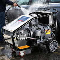 Nettoyeur haute pression 5 kW pour voiture, 220 V, décapant de rouille, machine de nettoyage commerciale haute puissance, pistolet à eau facile à utiliser