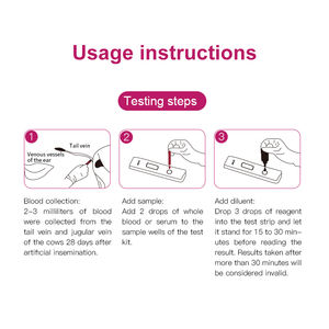 Набор для ранней диагностики беременности у коров по более низкой цене (аналитический тест на цельную кровь) для животноводческих ферм - Product Image 4