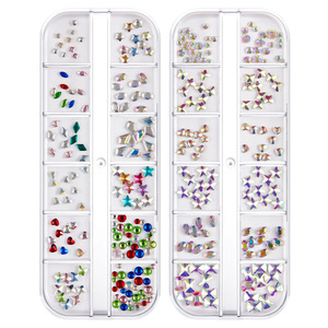 Kit DIY de bijoux dentaires à dos plat, breloques en strass et cristaux pour la décoration des ongles et des dents - Product Image 5