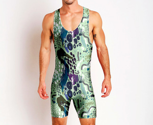 Singlet gulat poliester tanpa lengan, cepat kering, menyerap keringat, sablon custom, seragam tim sublimasi, bernapas, untuk musim panas - Product Image 4