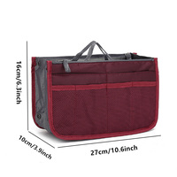 Vente directe usine – Trousse de rangement moderne en nylon à double fermeture éclair pour éponge et eye-liner de maquillage