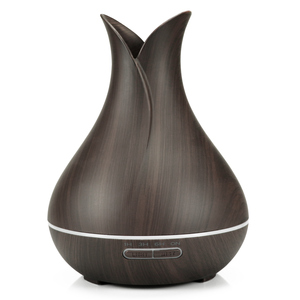 Aire aromático de madera con luz Led colorida, difusor de aceites esenciales, humidificador de aire, 300ml - Product Image 1