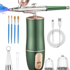 Kit de pistolet de pulvérisation à air comprimé <span class=keywords><strong>pour</strong></span> tatouage, nail art, peinture sur gâteaux, teinture <span class=keywords><strong>pour</strong></span> cheveux, réparation de meubles et de cuir - Product Image 5