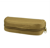 Étui de rangement tactique pour lunettes de soleil et lunettes de protection avec pochette Molle, fermeture éclair brodée, boîte en nylon imperméable