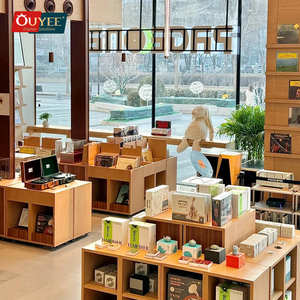 Étagères de <span class=keywords><strong>vitrine</strong></span> en bois de haute qualité, meubles, bibliothèque scolaire, bibliothèque, étagère <span class=keywords><strong>murale</strong></span>, bibliothèque en <span class=keywords><strong>libre</strong></span>-<span class=keywords><strong>service</strong></span> - Product Image 3