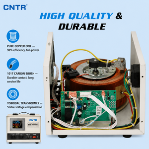 Régulateur de tension automatique SVC-1000VA 1KVA monophasé 220V AC avec affichage numérique LCD <span class=keywords><strong>AVR</strong></span> pour appareils électroménagers et de bureau - Product Image 3