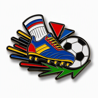Vente en gros de broches à revers, badges métalliques et épingles émaillées personnalisées sur le thème du football, pour le soutien des supporters, cadeaux, fabricant