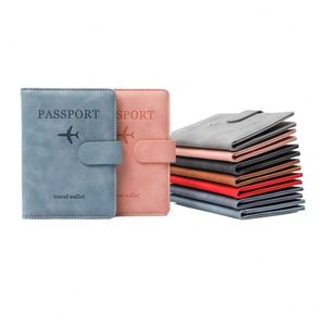 Custom Logo RFID Blocking Passport <b>Holder</b>, Wholesale Vegan Leather Travel <b>Wallet</b> for Corporate Gifts, Factory Direct Low MOQ - Product Image 1