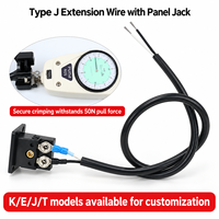 Kabel Koneksi & Kompensasi Termokopel Silikon Tipe J dengan Soket Panel OEM/ODM Dapat Disesuaikan Berperingkat IP65 Garansi 1 Tahun