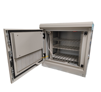 Armoire d'alimentation extérieure 1M 19 pouces 42U Armoire d'alimentation extérieure Ip55 à montage sur poteau avec ventilateurs 48v Dc