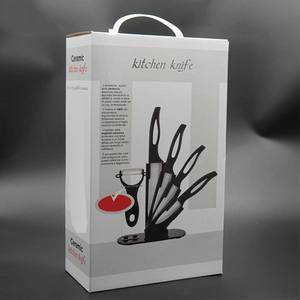 Nuovo Design, Set di 5 <span class=keywords><strong>Coltelli</strong></span> <span class=keywords><strong>in</strong></span> <span class=keywords><strong>Ceramica</strong></span> con Pelapatate per Cucina e Uso Domestico, con Blocco <span class=keywords><strong>in</strong></span> Acrilico - Product Image 6